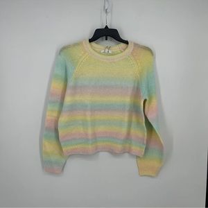 BB DAKOTA STEVE MADDEN LADIES OMBRE SWEATER, Pastel OMBRE, NWT